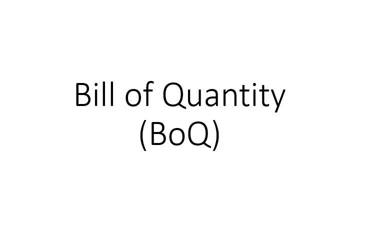 Bill-of-Quantity